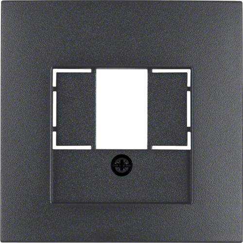 Berker 10331606 Zentralstück mit TAE-Ausschnitt S.1/B.3/B.7 anthrazit, matt Mesch Shop Berker 10331606 Zentralstück mit TAE-Ausschnitt S.1/B.3/B.7 anthrazit, matt Mesch Shop